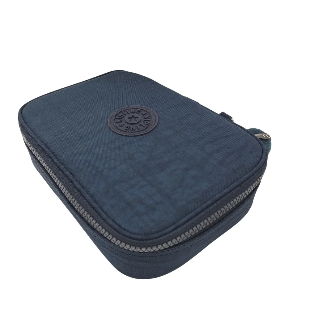 Kipling True Blue Tonal Printed 100 Pens Case – One‎ Size Travel Pouch